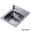 Иноксова мивка за вграждане, микролен, обръщаема, Teka, SUPER BOWL 1C, PA133M3001
