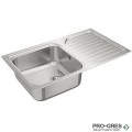 Иноксова мивка за вграждане, гладка, обръщаема, Teka, SUPER BOWL 1С 1Е, 10119013