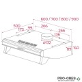 Свободностоящ абсорбатор 60х50х15 см, 353м³/ч, Клас D, Teka Easy C 6420
