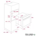 Мултифункционална фурна, 59.5 x 59.5 x 53.7 см, Teka, Total HRB 6400