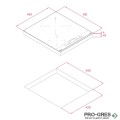 Индукционен плот за вграждане с 2 зони 45х51х5,3 см, 3600W, черно стъкло, Teka, Total IZC 42400