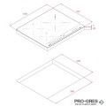 Индукционен плот за вграждане с 3 зони 60х51х5.3см, черно стъкло, Teka, Total IZC 63320