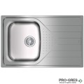 Иноксова мивка за вграждане, микролен, обръщаема, Teka, Universe 45 T-XM 1B 1D, 115110029