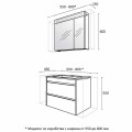 Комплект шкафове за баня PVC в HPL Триано Ема