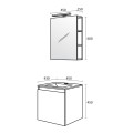 Комплект шкафове за баня Изи 45СМ PVC TRIANO