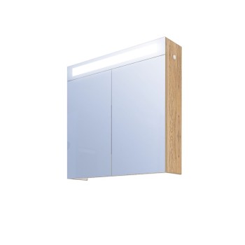 Горен шкаф за баня 60x60x15см PVC,HPL Триано Орегон