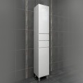 Шкаф колона за баня 30х185х30см бяла PVC Спарта Triano