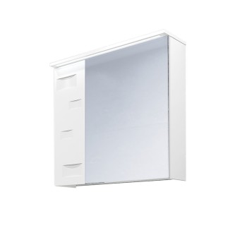 Горен шкаф за баня 65x60x18см PVC,HPL Триано Сънлайт