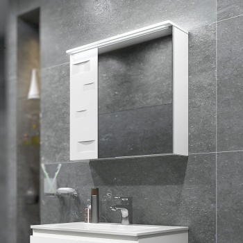 Горен шкаф за баня 65x60x18см PVC,HPL Триано Сънлайт Горен шкаф за баня 65x60x18см PVC,HPL Триано Сънлайт