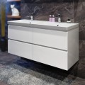 Долен шкаф за баня 120x58x45см PVC Триано Крюгер
