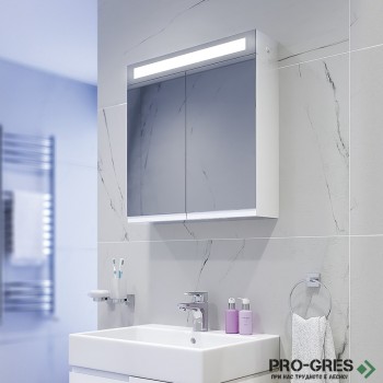 Горен шкаф за баня Велоче 60x60x15см PVC Триано Велоче Горен шкаф за баня Велоче 60x60x15см PVC Триано Велоче
