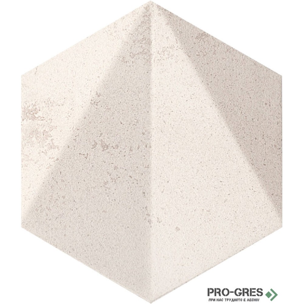Декор Free Space HEX White STR 11×12.5 см
