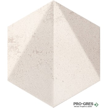 Декор Free Space HEX White STR 11×12.5 см