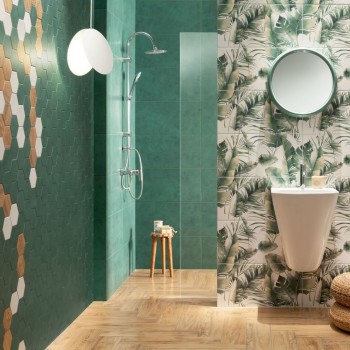 Плочки за баня за баня Burano Green 30.8×60.8