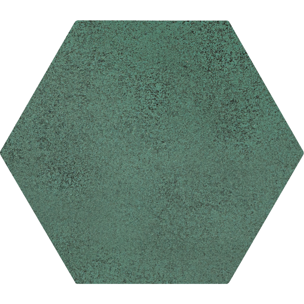 Фаянс Burano Hex Green 12.5×11