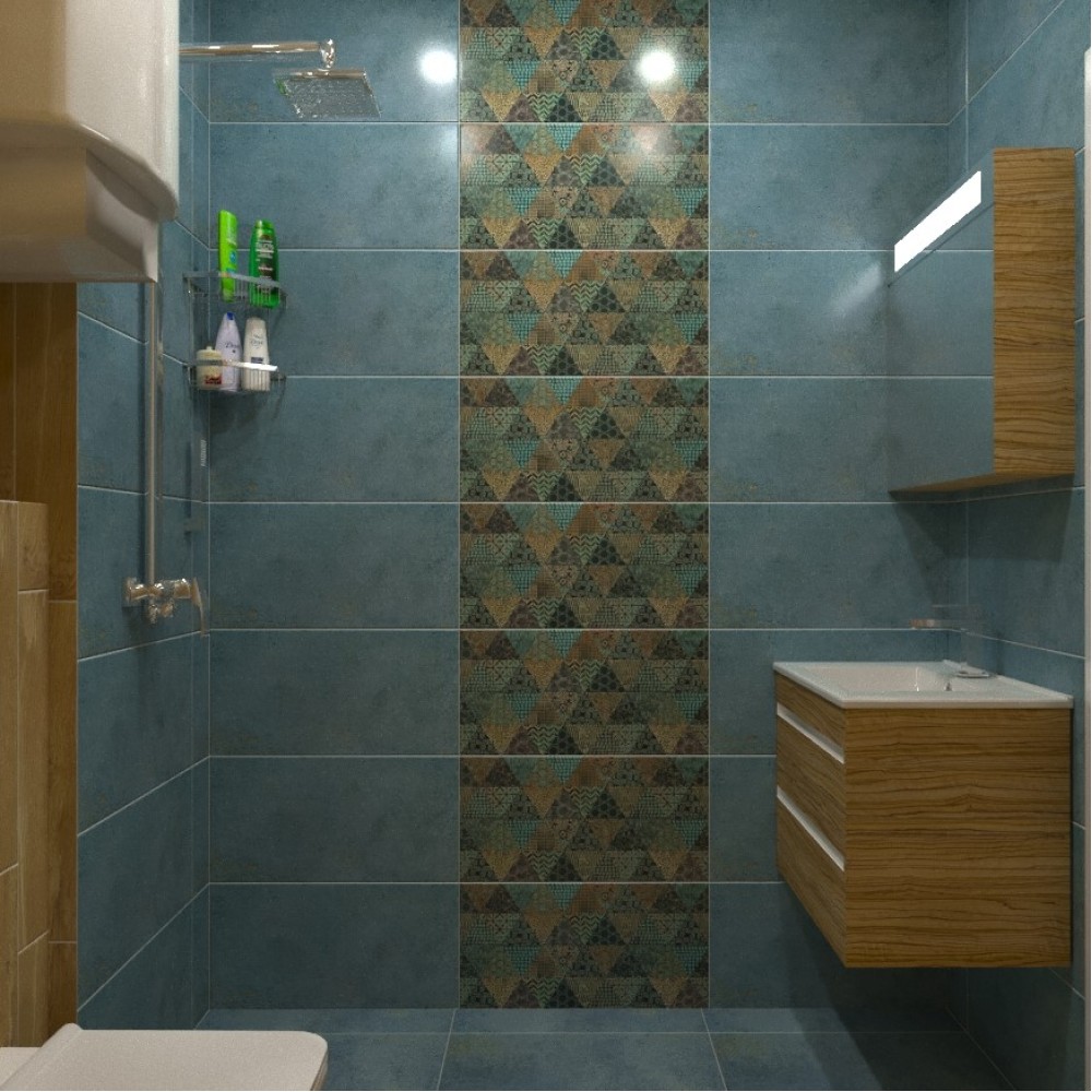 Плочки за баня Tubadzin-Margot Blue 30.8x60.8 Плочки за баня Tubadzin-Margot Blue 30.8x60.8