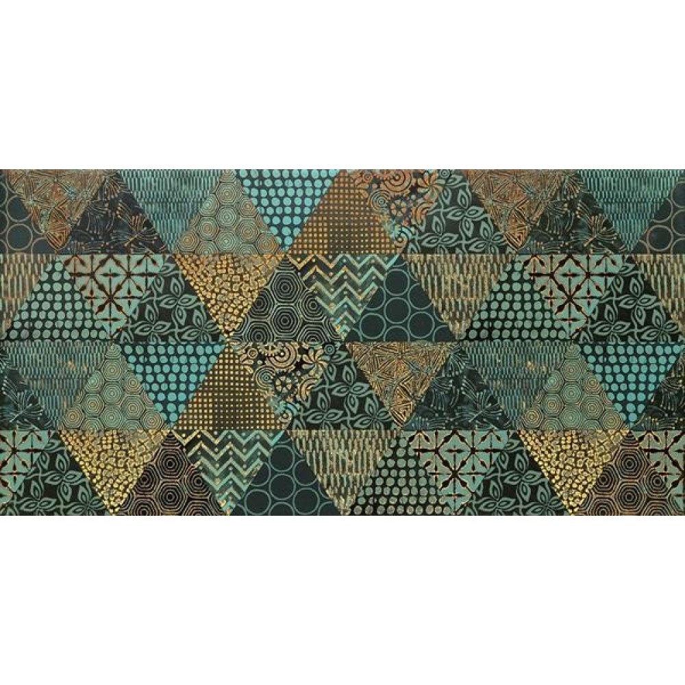 Плочки за баня Tubadzin-DECOR MARGOT GREEN GEO 30.8х60.8