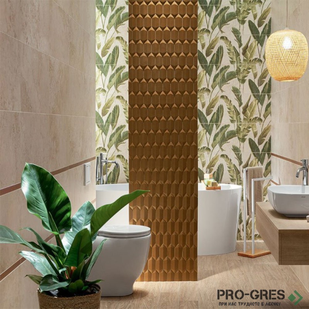Плочки за баня TUBADZIN Floral Stone 29.8×59.8 см Плочки за баня TUBADZIN Floral Stone 29.8×59.8 см