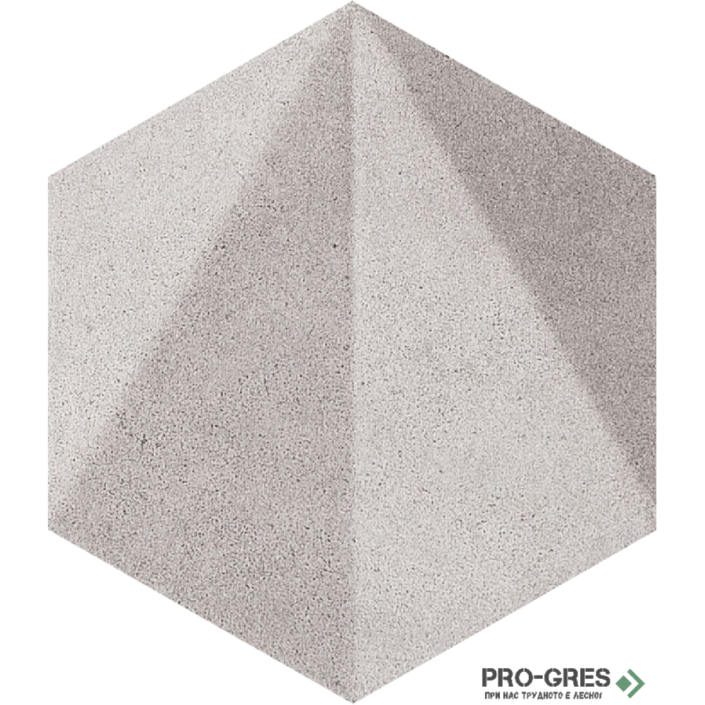 Декор Free Space HEX Grey STR 11×12.5 см