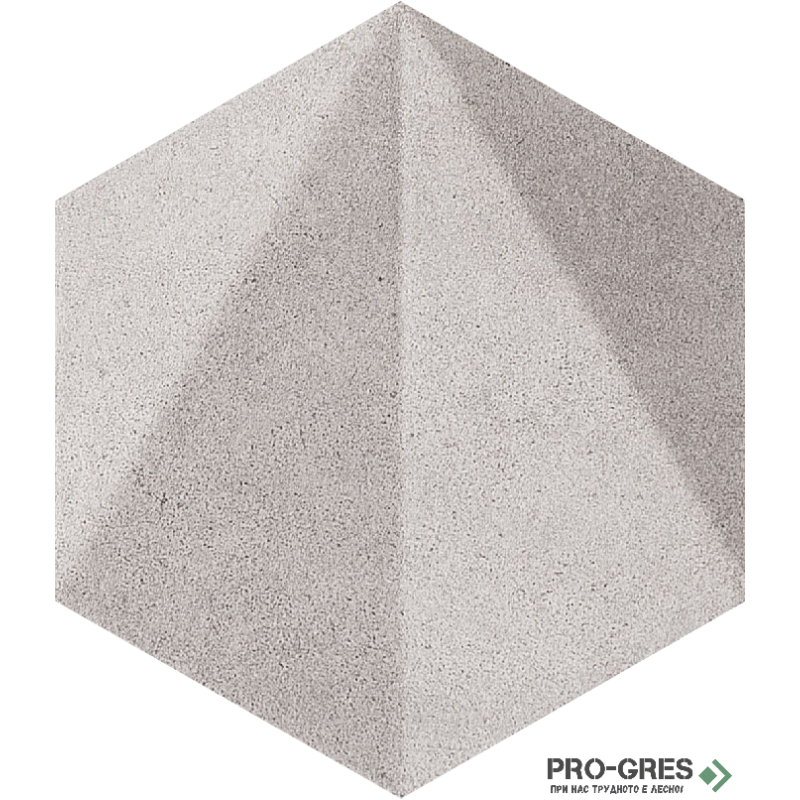 Декор Free Space HEX Grey STR 11×12.5 см