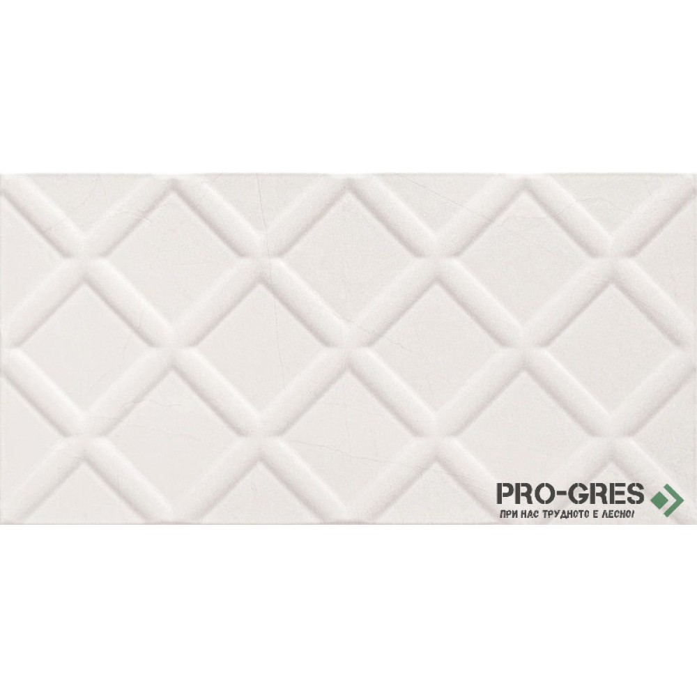 Фаянс Idylla White STR 30.8×60.8 см