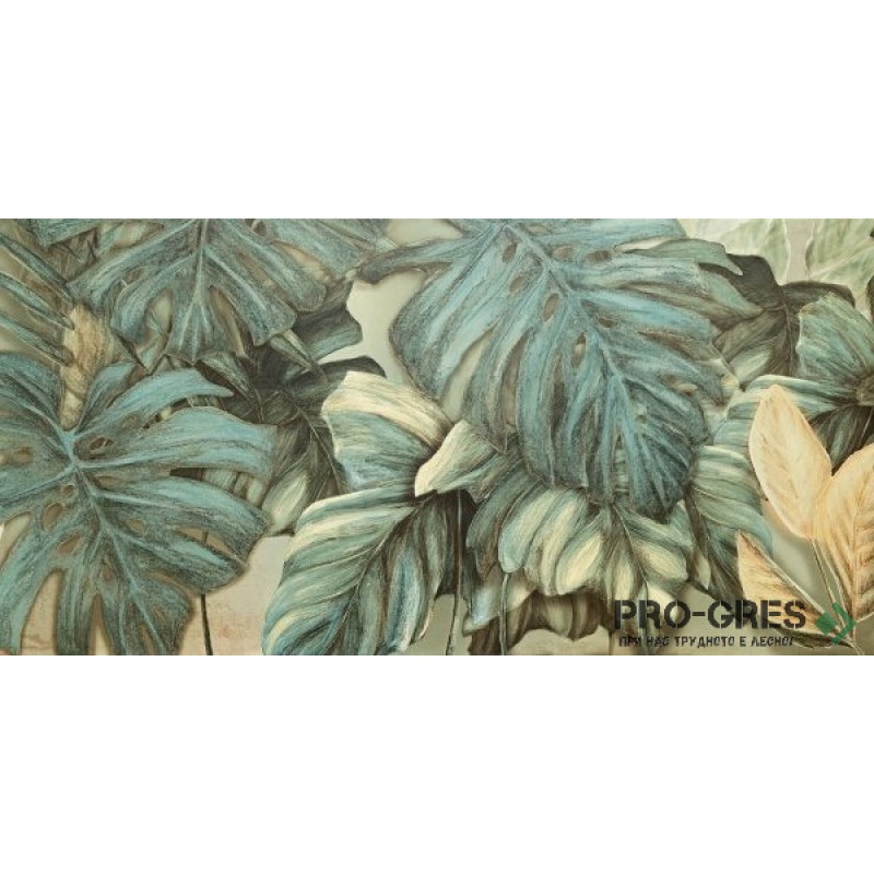 Декор Alabaster Element 1 Shine Leaves B 59.8×119.8 см