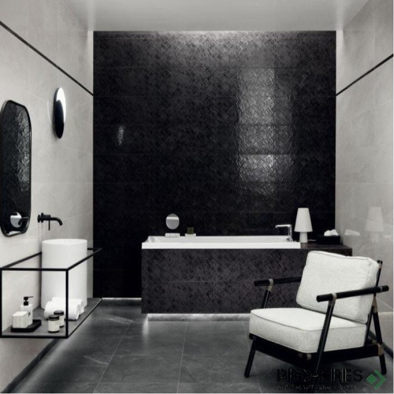 Плочки за баня TUBADZIN Modern Basalt 29.8×74.8 см