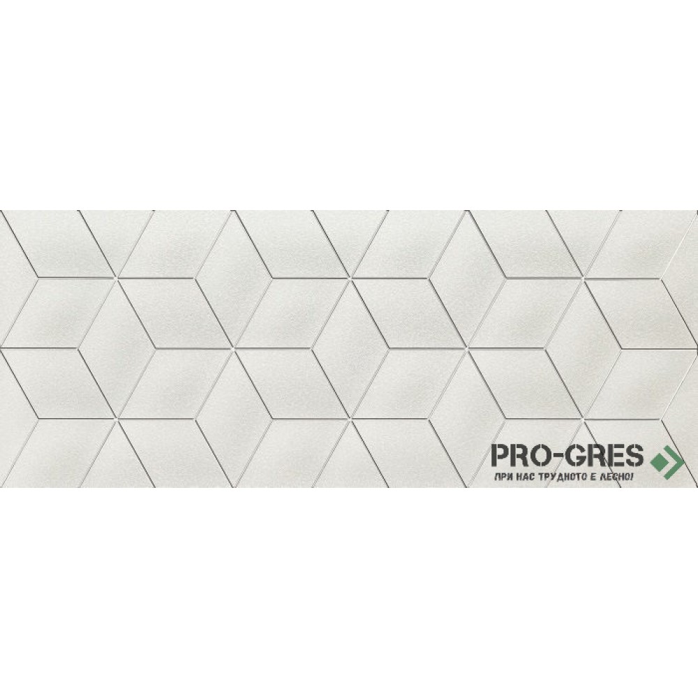 Декор Perla White STR 29.8×74.8 см