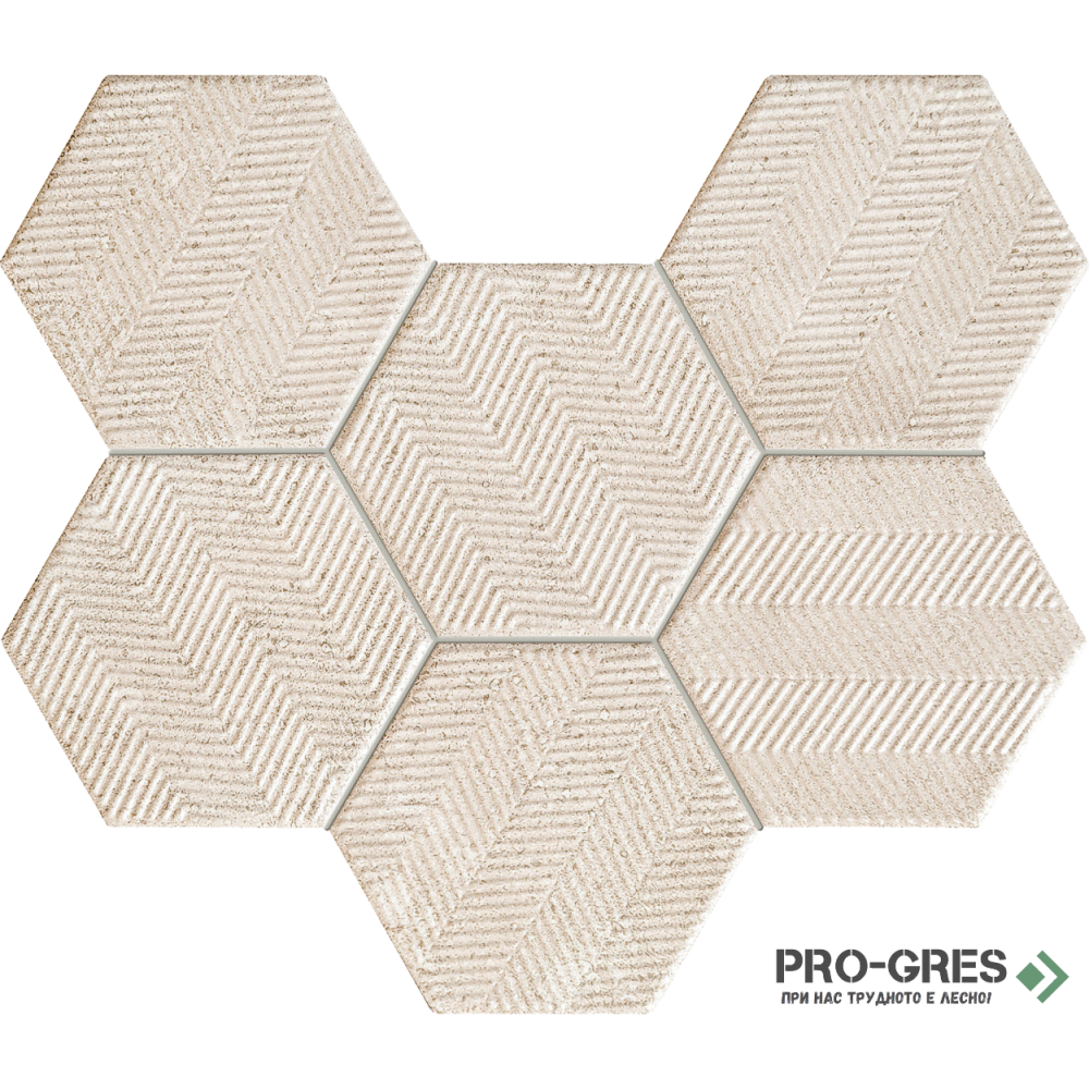 Мозайка Sfumato Hex 29.8×22.1 см