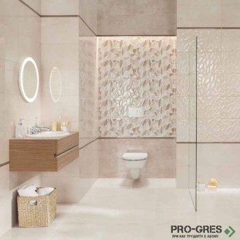 Плочки за баня TUBADZIN Tempre Beige 30.8×60.8 см