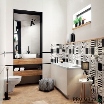 Плочки за баня TUBADZIN TIBI WHITE 30,8х60,8 см