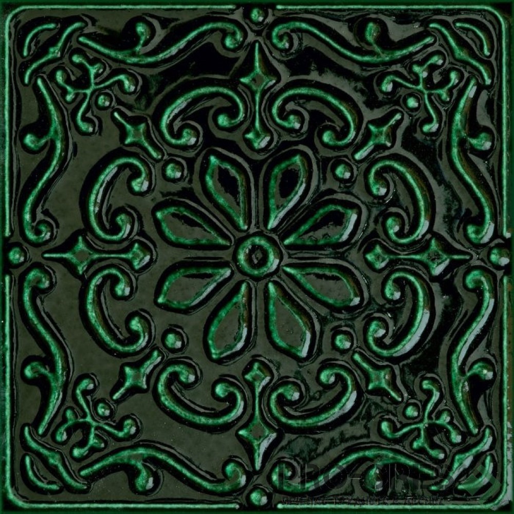 Декор Tinta Green 14.8×14.8 см