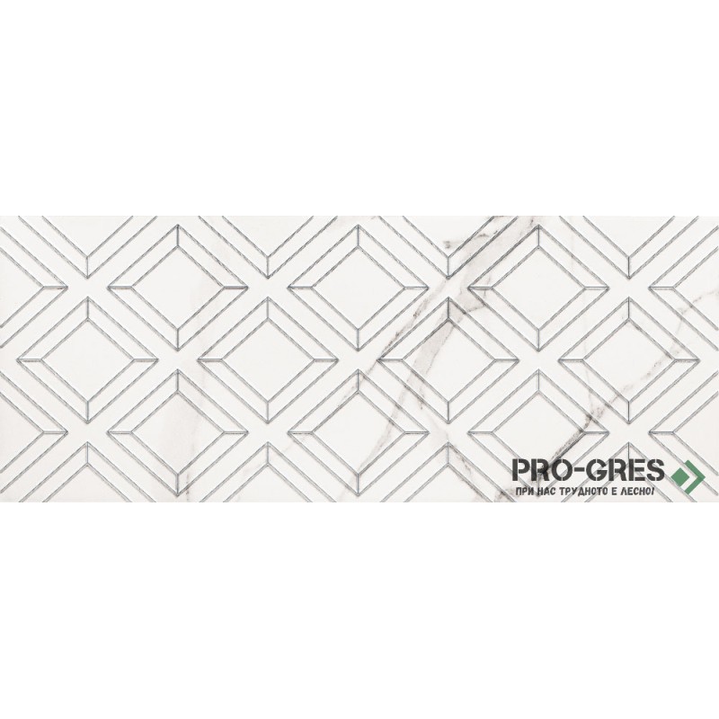 Декор Vienna White STR 29.8×74.8 см