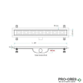 Лентов сифон за плочка 60см Valtemo gdsvld601320 