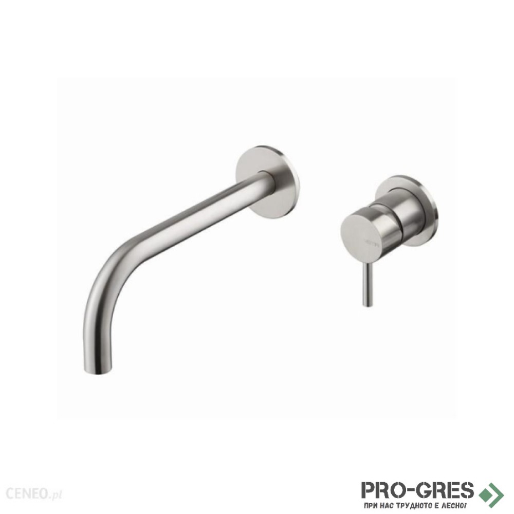 Смесител за вграждане за мивка, Vema, Tiber Steel, V17050.AC.005