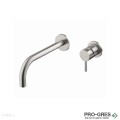 Смесител за вграждане за мивка, Vema, Tiber Steel, V17050.AC.005