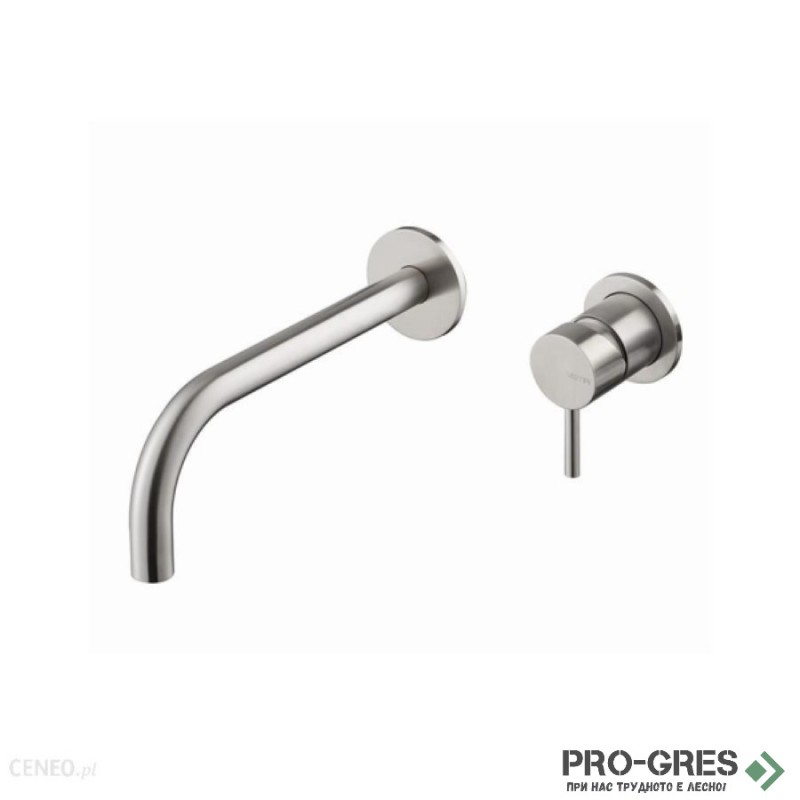 Смесител за вграждане за мивка, Vema, Tiber Steel, V17050.AC.005