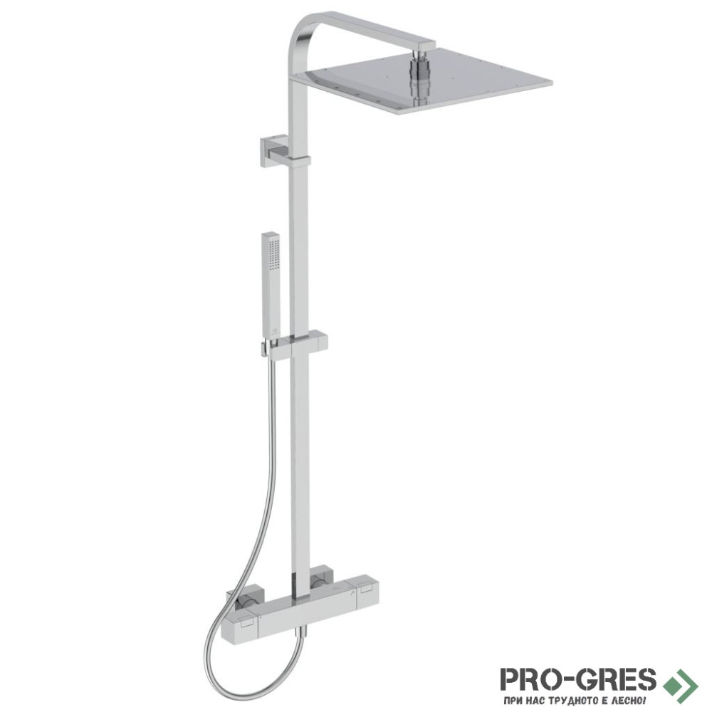 Душ система с термостатен смесител,хром Ceratherm C100 IDEAL STANDARD A7542AA