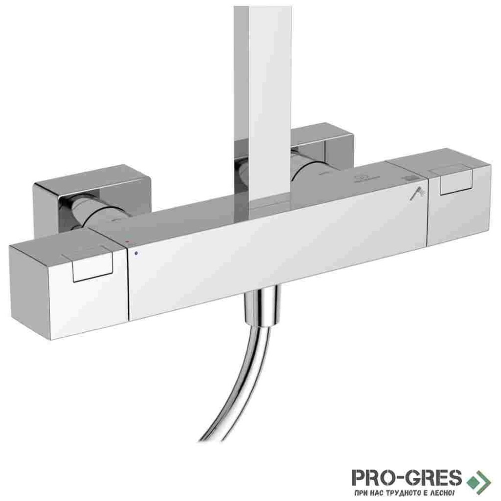 Душ система с термостатен смесител,хром Ceratherm C100 IDEAL STANDARD A7542AA