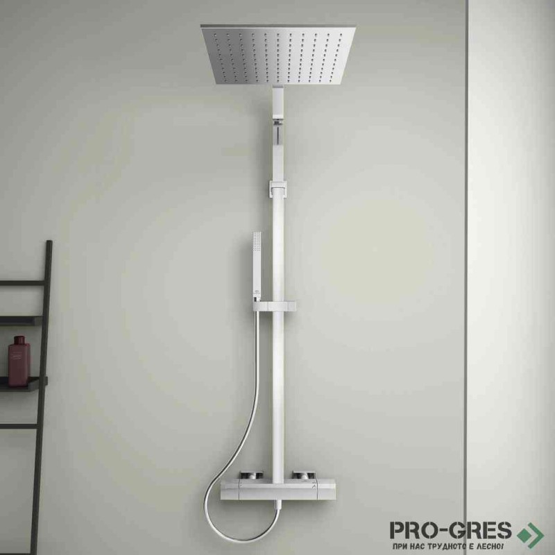 Душ система с термостатен смесител,хром Ceratherm C100 IDEAL STANDARD A7542AA