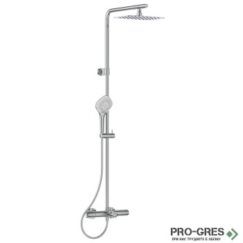 Душ система с термостатен смесител и чучур,хром IDEAL STANDARD CERATHERM T100 A7591AA