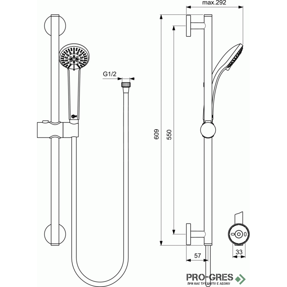 Комплект 3 в 1- Cerafine O и Ceratherm T25 Ideal Standard BC984AA
