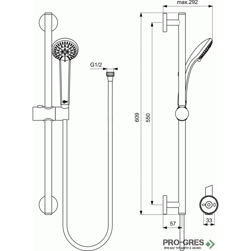 Комплект 3 в 1- Cerafine O и Ceratherm T25 Ideal Standard BC984AA