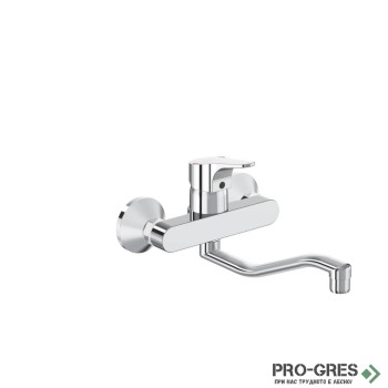 Кухненски смесител стенен с тръбен чучур  SevaNext Vidima B1929AA