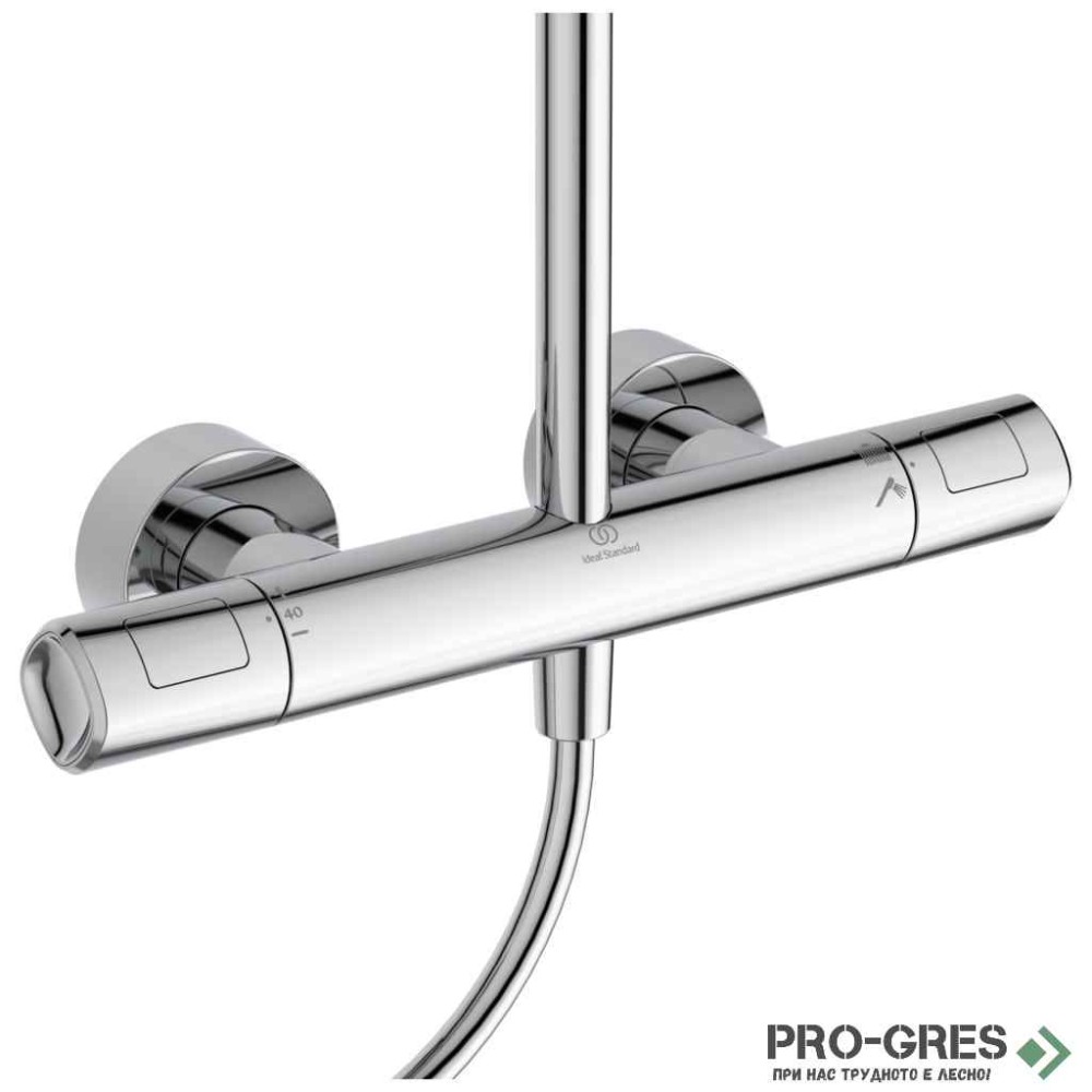 Душ система термостатен смесител,хром IDEAL STANDARD CERATHERM T100 A7240AA