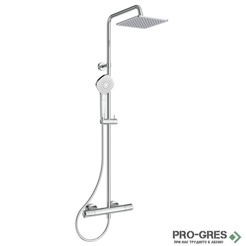 Душ система термостатен смесител,хром IDEAL STANDARD CERATHERM T100 A7240AA