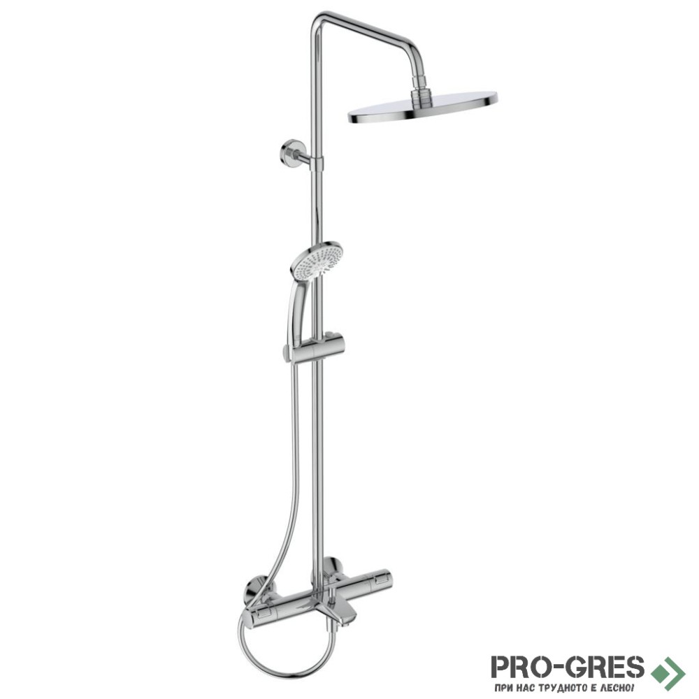 Душ система с термостатен смесител,хром IDEAL STANDARD CERATHERM T25 A7629AA