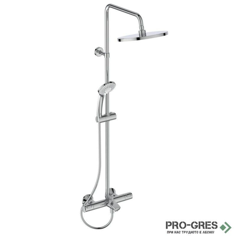 Душ система с термостатен смесител,хром IDEAL STANDARD CERATHERM T25 A7629AA