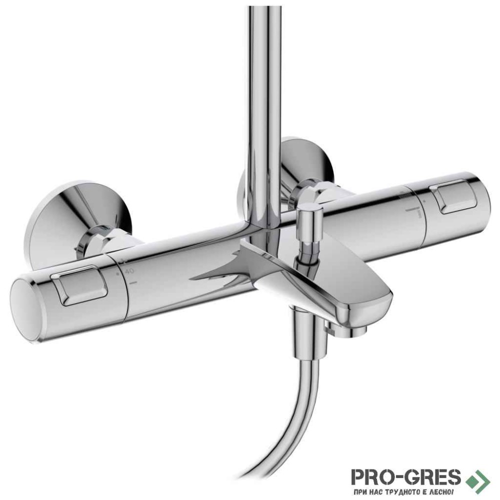 Душ система с термостатен смесител,хром IDEAL STANDARD CERATHERM T25 A7629AA