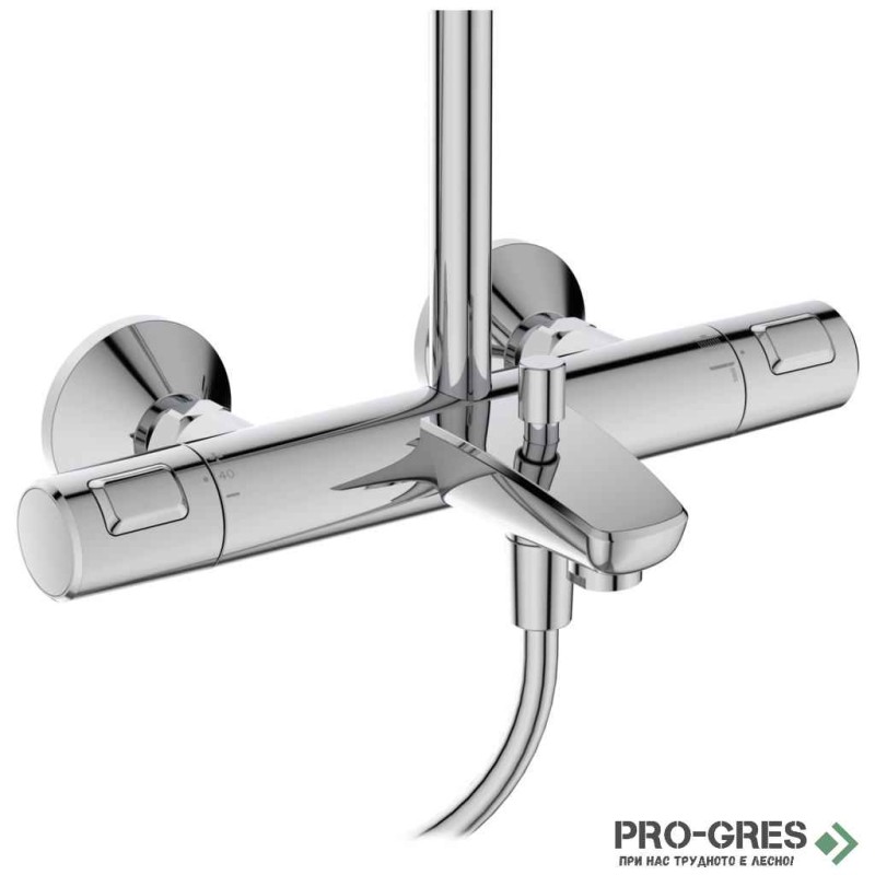 Душ система с термостатен смесител,хром IDEAL STANDARD CERATHERM T25 A7629AA